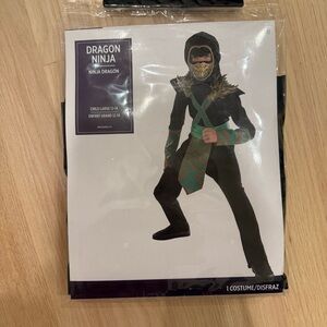 NEW Dragon Ninja Kids Costume Large 12-14